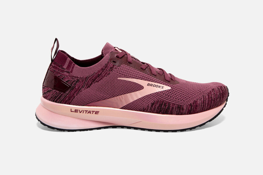 Brooks Levitate 4 Road Loopschoenen Dames - Roze - 391806WEZ